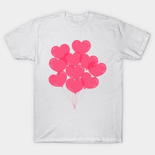 Pink lovely heart balloon T-Shirt